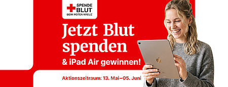 Blutspendeaktion iPad gewinnen